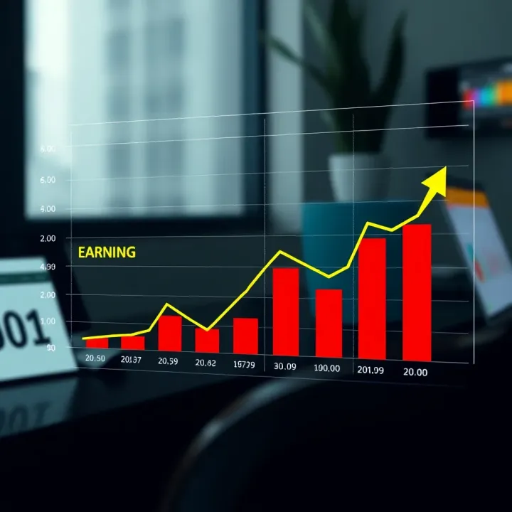 Graph showing increasing earnings through effective promotion strategies in affiliate marketing