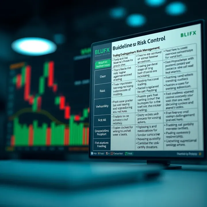Chart illustrating trading rules and risk management for Nigerian traders using BLUFX