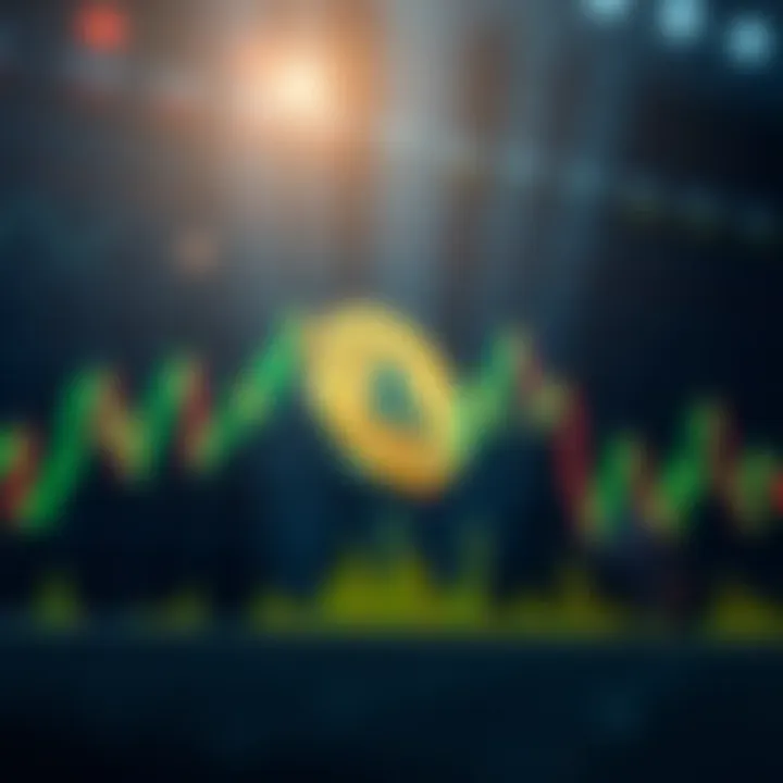 Graph showing ApeCoin price trends with fluctuating market indicators