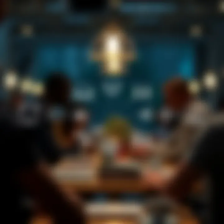 Illustration of diverse app trade models with icons showing exchange and collaboration