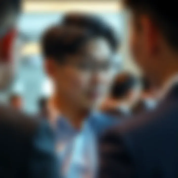 Ben Zhou in a Professional Discussion Ben Zhou engaging in a discussion during a professional event