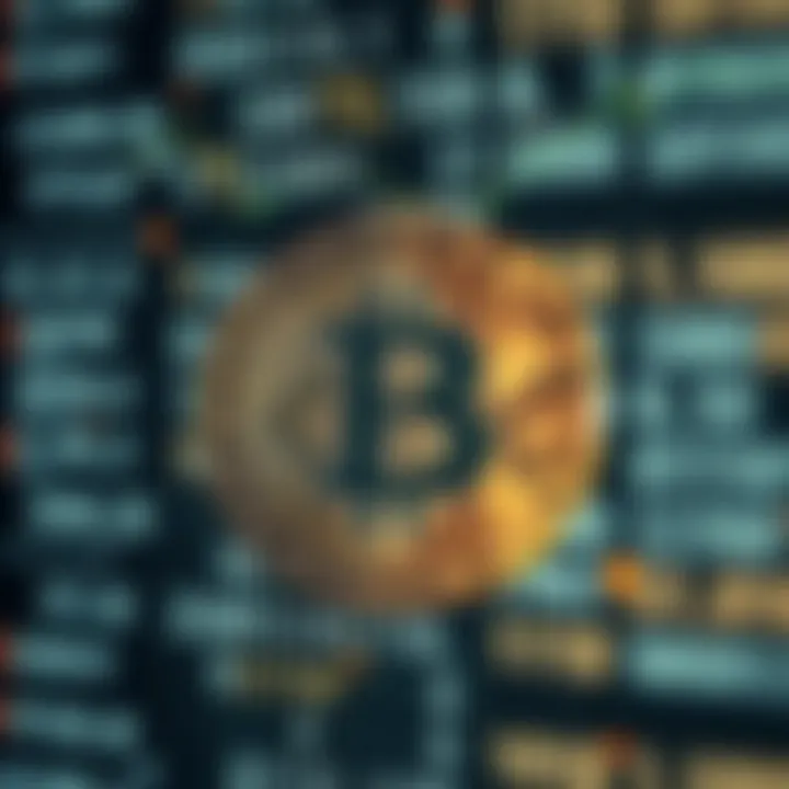 Abstract representation of binary code overlaying a digital currency symbol, reflecting identity formation in crypto trading