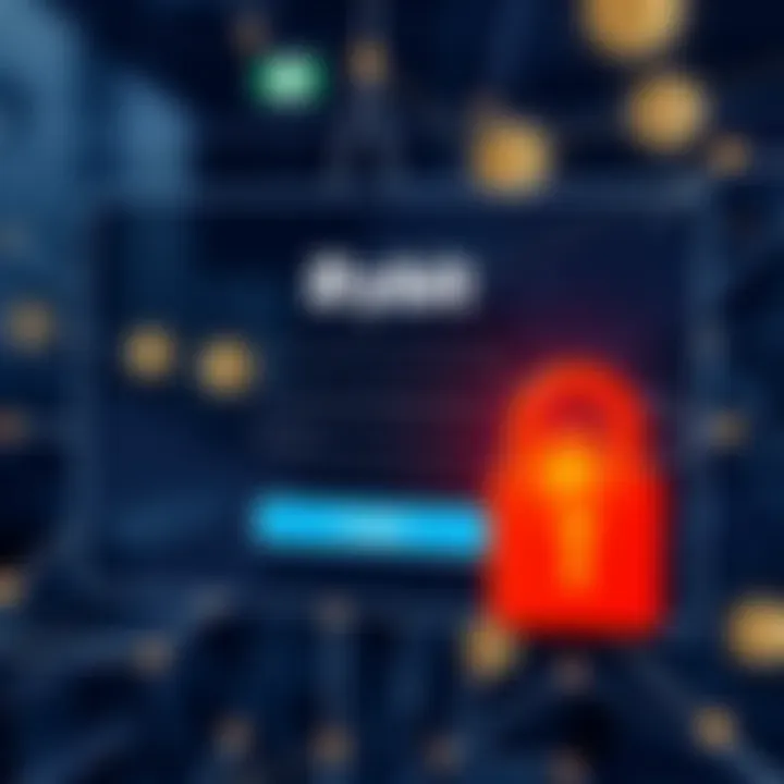 Illustration of a secure login screen for Bybit affiliate portal with Nigerian currency symbols