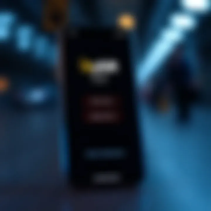 Bybit Mobile App Login and Security Mobile device showing Bybit app login screen with security features highlighted