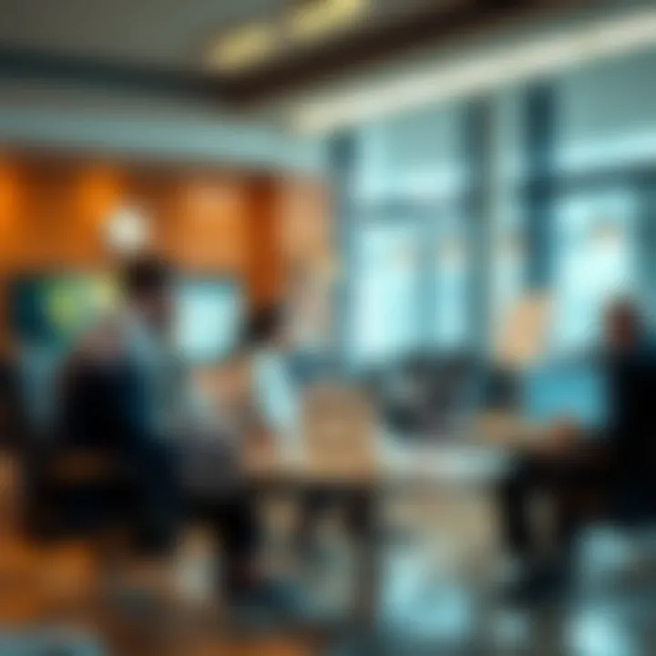 Illustration showing various types of brokers including stockbroker, forex broker, and commodities broker