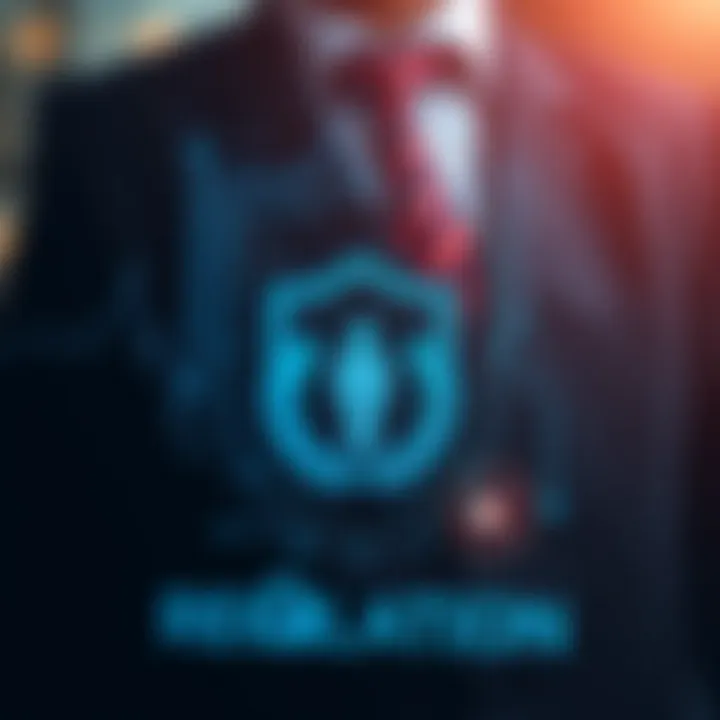 Graphic depicting security shield with regulation icons symbolizing trustworthy forex brokers