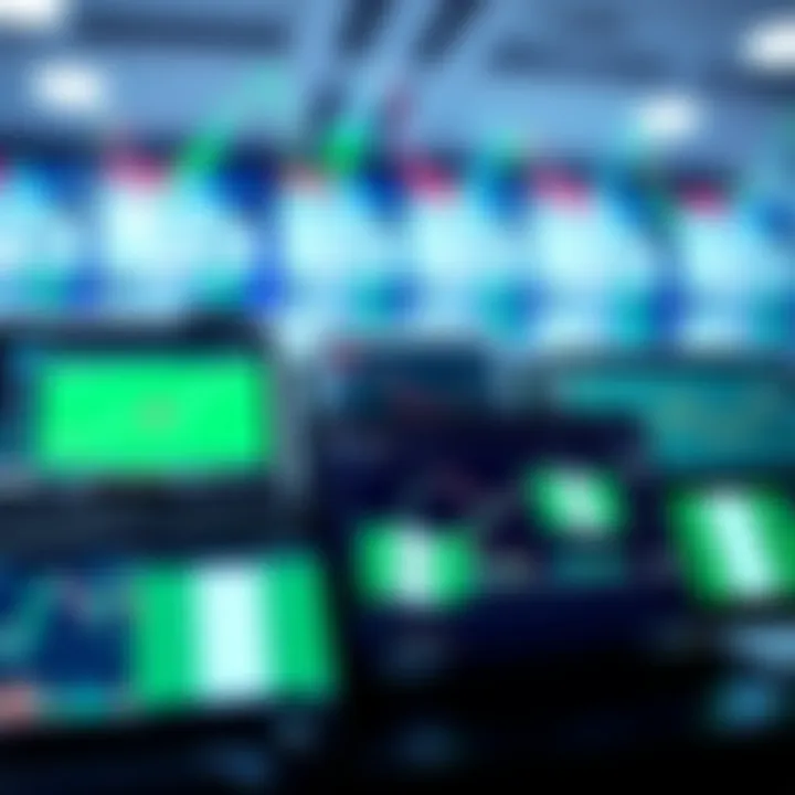 Diverse types of trading platforms displayed on multiple devices with Nigerian flag accents