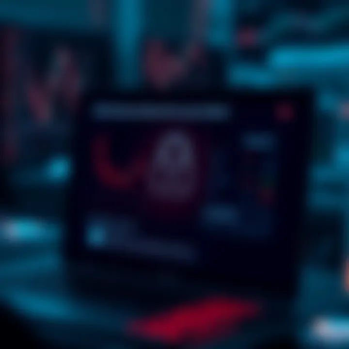 Visual representation of account security features including password protection and two-factor authentication