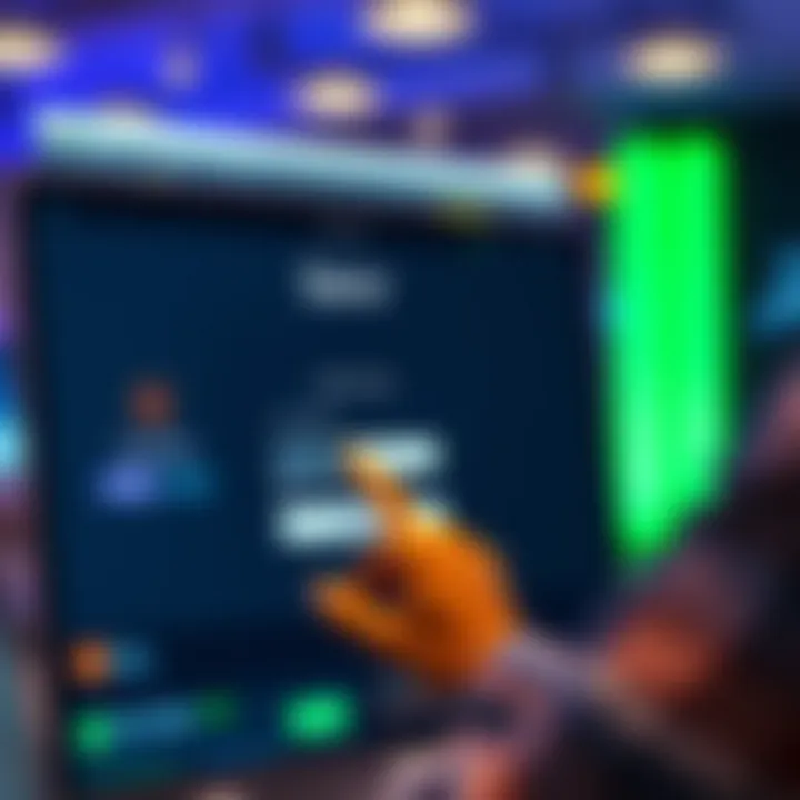 User entering login credentials on the Deriv online portal interface