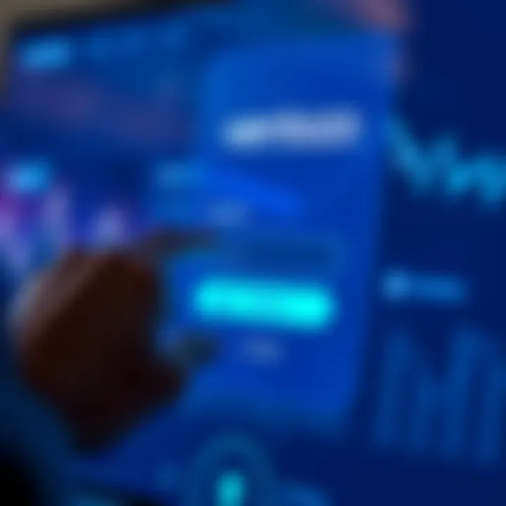 User entering login credentials on Ventezo platform interface