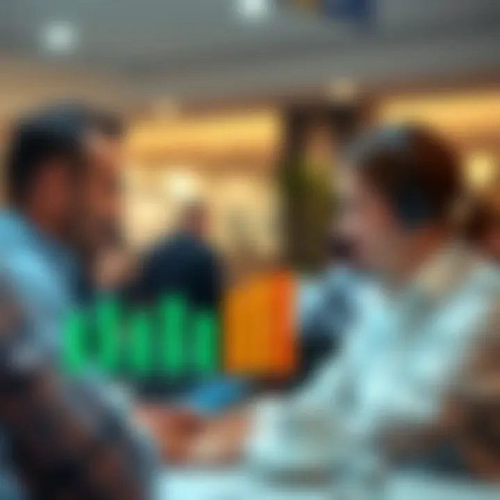 Graphical representation of user satisfaction and response time in online trading support