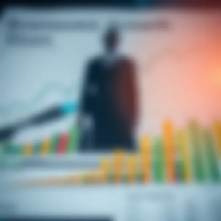 Illustration of a firm contributing to economic growth with charts representing business performance in Nigeria