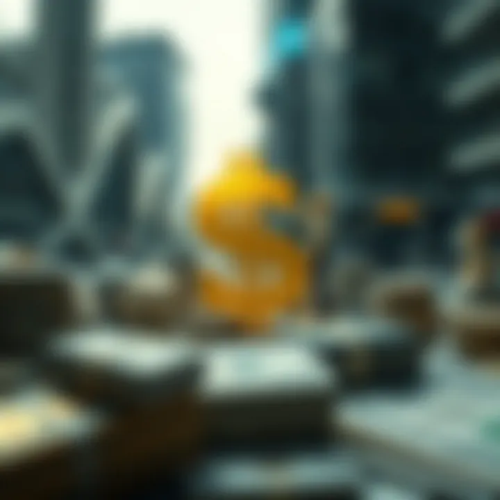 Global economic and geopolitical icons influencing currency strength and stability