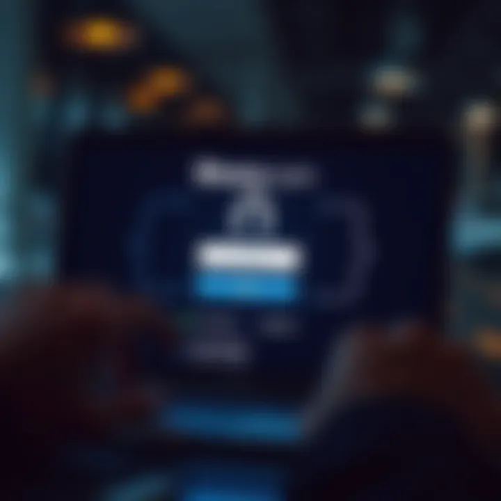 Secure login screen demonstrating encrypted connection for a trading platform