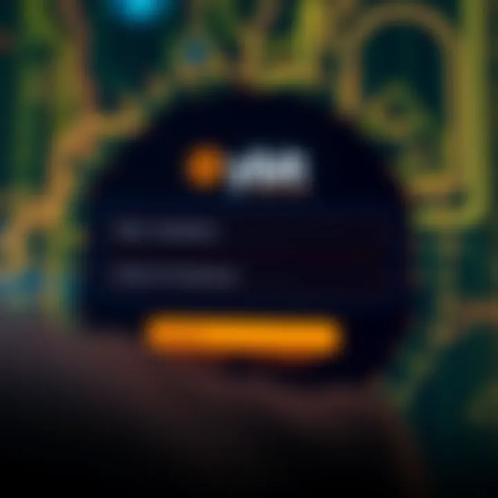Secure login interface of Bybit platform displaying username and password fields