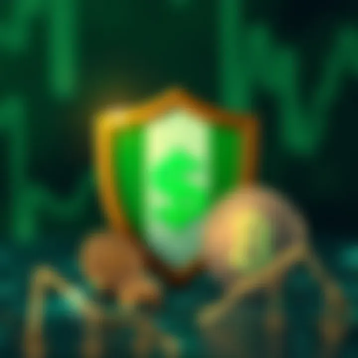 Illustration of Nigerian currency symbol alongside digital asset icons and regulatory shield