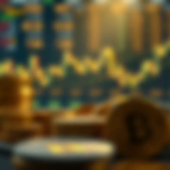 Illustration of macroeconomic factors influencing gold trading including currency values and economic graphs