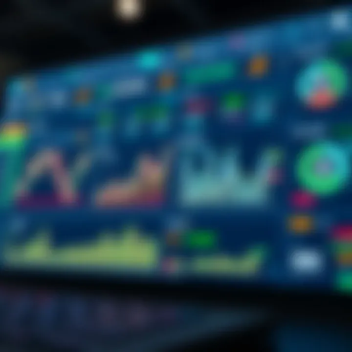 Dashboard displaying trading statistics and profit targets