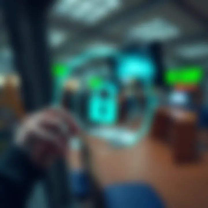 Secure digital transaction symbolizing online payment safety