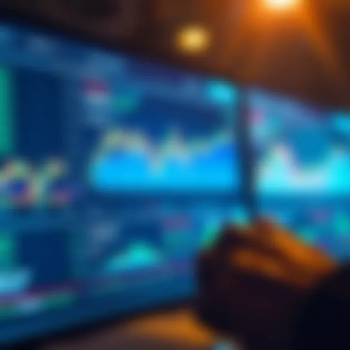 Technology interface depicting data analytics and investment charts relevant to Nigerian stock exchange