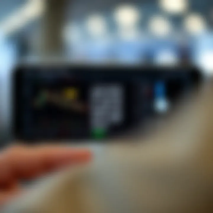 Smartphone displaying forex trading strategies and motivational quotes on social media