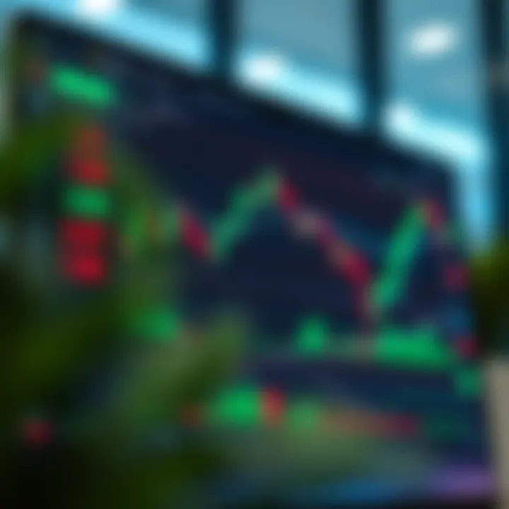 TradingView interface showcasing interactive stock charts with various technical indicators for market analysis