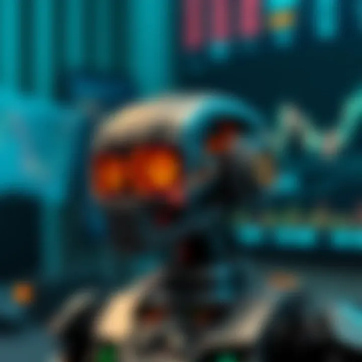 Visual representation of advantages and challenges faced by AI trading bots in financial markets