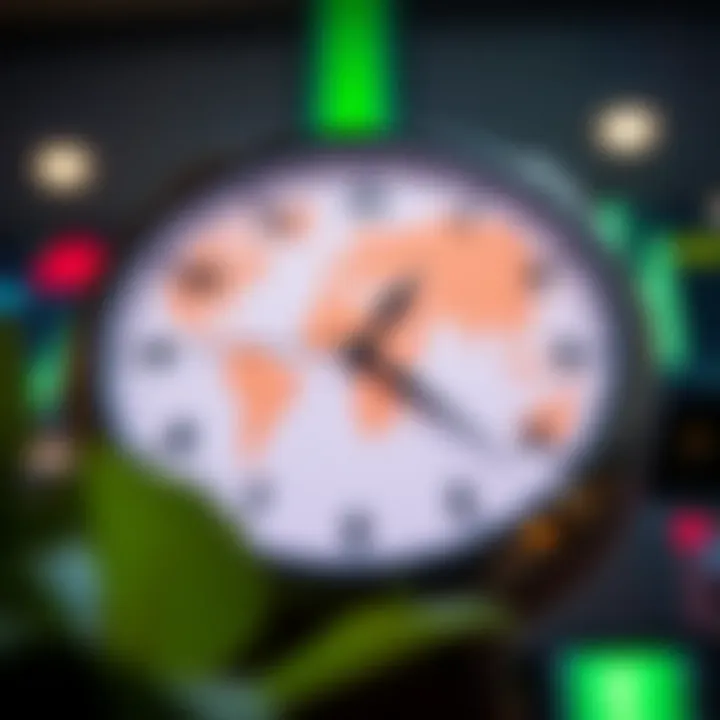 World clock showing Asian forex trading session aligned with Nigerian local time