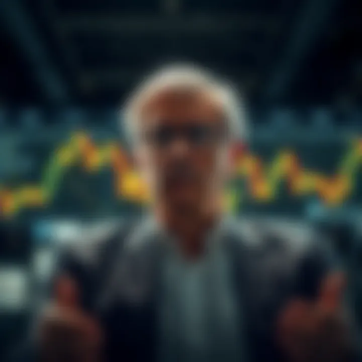 Conceptual graphic representing strategic thinking and decision-making in forex market