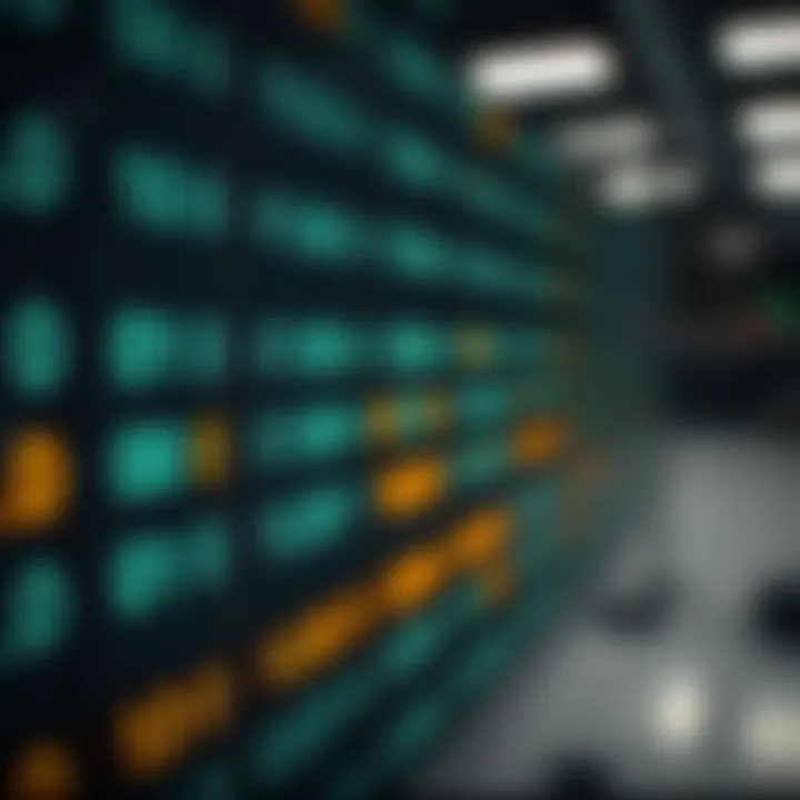 Illustration of a binary chart displaying sequences of zeros and ones in a grid format