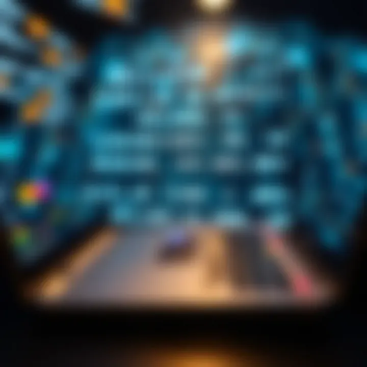 Diagram illustrating binary data representation with zeros and ones