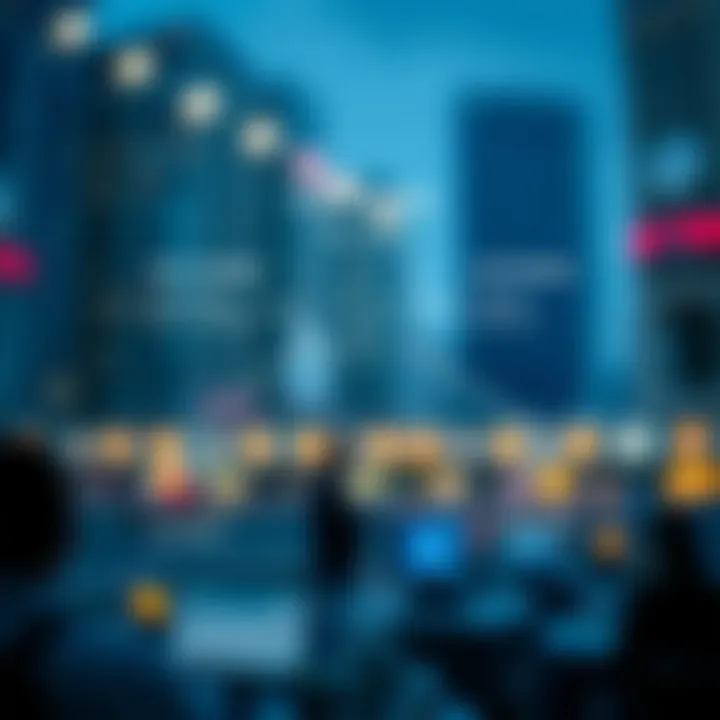 Diagram illustrating the concept of copytrading with investors following expert traders on digital platforms