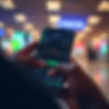 Mobile phone displaying stock trading application with Nigerian market data