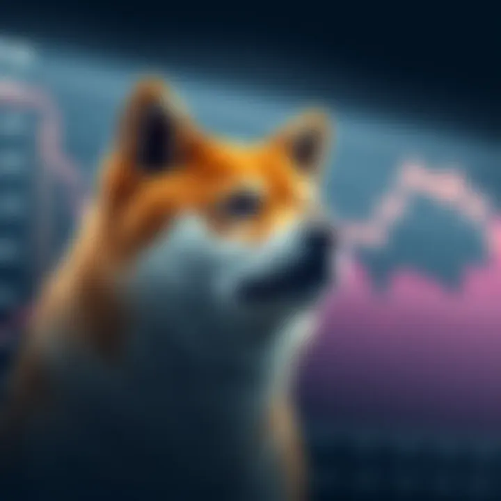Graph showing Shiba Inu coin price fluctuations over time