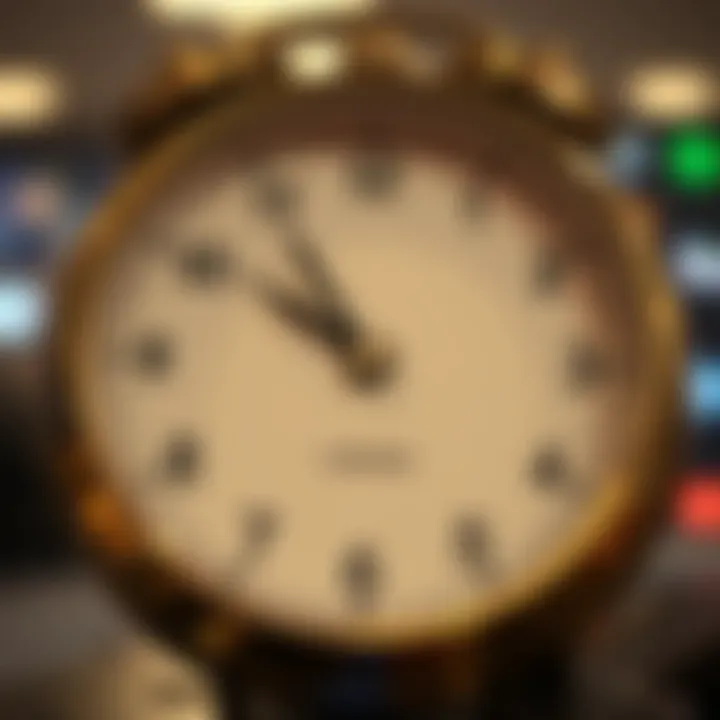 Clock showing time difference between London and Nigerian time zones