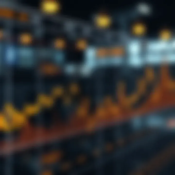 Graph illustrating gold price fluctuations against the US dollar