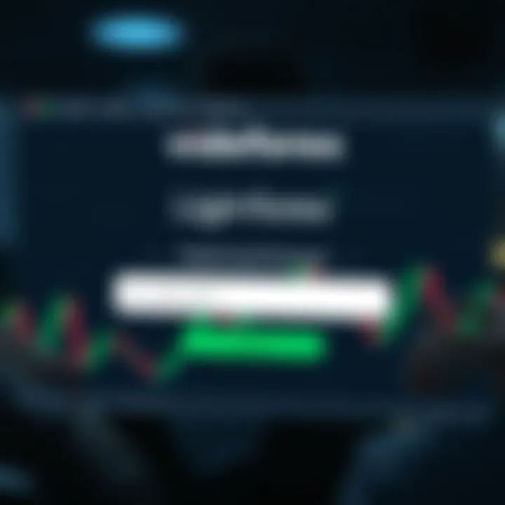 Secure login interface of Videforex trading platform with username and password fields