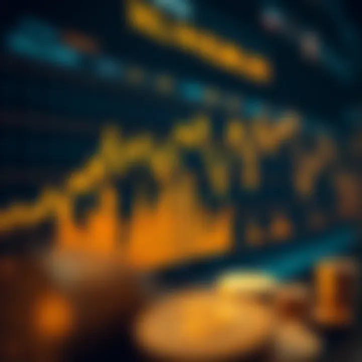 Graph illustrating market sentiment indicators and risk factors affecting gold trading