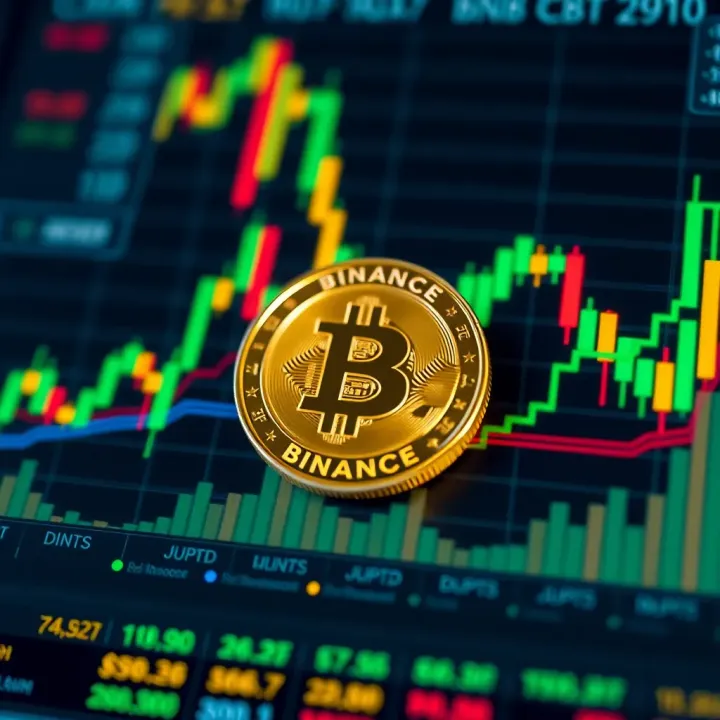 Chart illustrating market sentiment indicators and influential factors impacting Binance Coin valuation