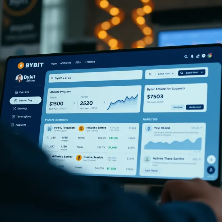 Bybit Affiliate Program Dashboard for Nigerian Users Dashboard showing Bybit affiliate program interface with earnings and referral options