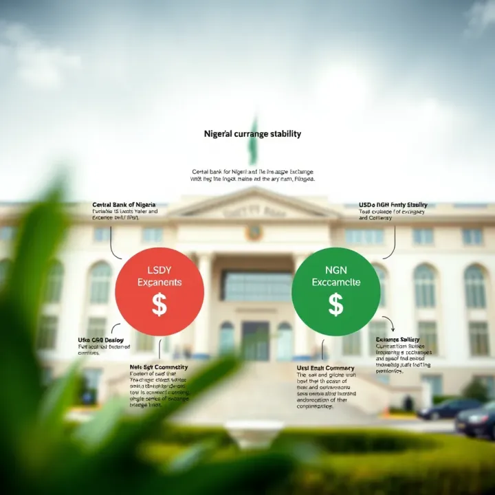 Central Bank of Nigeria’s Role in Currency Stability Diagram showing the Central Bank of Nigeria's influence on currency stability and exchange policies