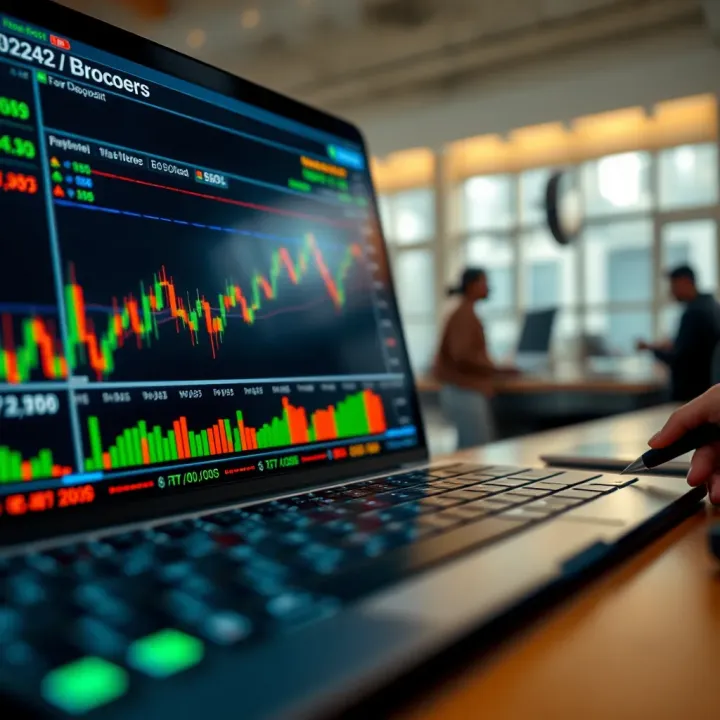 Visual comparison of top forex brokers highlighting low deposit features and safety credentials