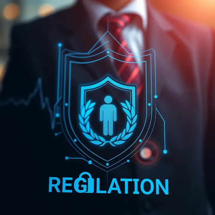 Graphic depicting security shield with regulation icons symbolizing trustworthy forex brokers