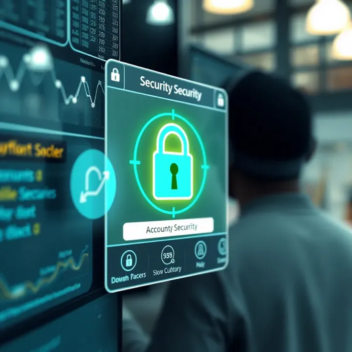 Visualization of account security features and support resources on app.deriv platform