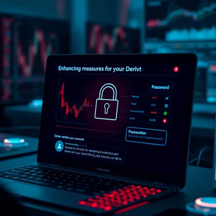 Enhancing Security Measures for Your Deriv Account Visual representation of account security features including password protection and two-factor authentication