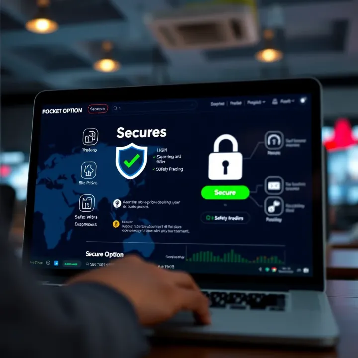 Secure login screen highlighting safety features for online trading platforms