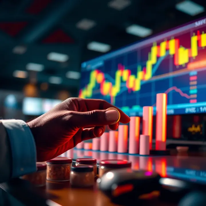 Visual representation of investment growth and risk evaluation in copytrading for Nigerian market