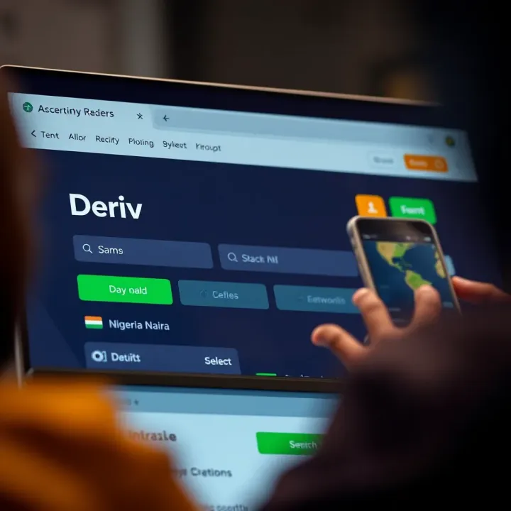 Screenshot of Deriv real account registration interface with Nigerian Naira option