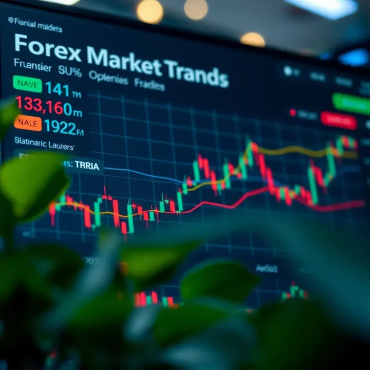 Graph showing forex market trends and trading platforms popular among Nigerian traders