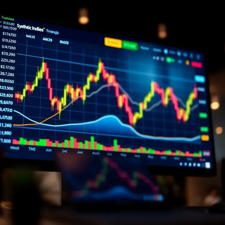 TradingView Chart Displaying Synthetic Indices Trends Interactive chart showing price movements of synthetic indices on TradingView platform